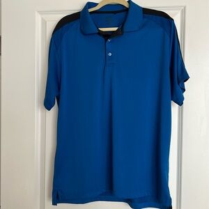 Snake Eyes men’s golf polo, royal blue and black